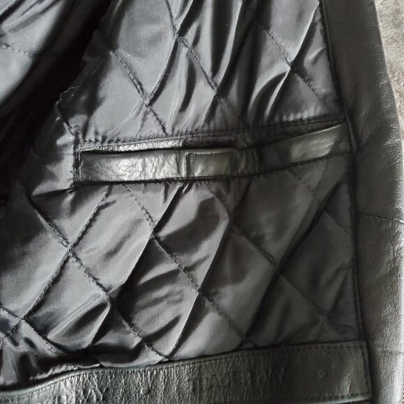 Men's Heavy Weight Genuine Leather Jacket - Size L - Picture 6 of 10